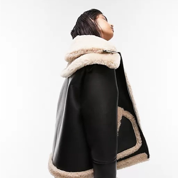 Faux Fur Shearling Jacket - Picture 2 of 3